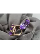 Earrings Vintage style Alexandrite Original Vintage 14K Rose Gold vec021r